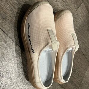 Beige Slip-On Casual Shoes